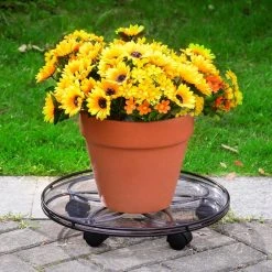 Vigoro 17 in. x 17 in. x 2.8 in. Silver Metal Plant Caddy 9 Vigoro 17 in. x 17 in. x 2.8 in. Silver Metal Plant Caddy -Vigoro sales Store vigoro planter caddies 154273 1f 1000