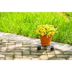 Vigoro 10 in. OPP Metal Wire Plant Caddy -Vigoro sales Store vigoro planter caddies 710266500 1f 1000