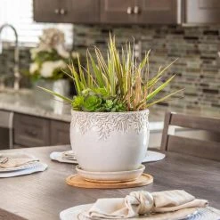 Vigoro 10 in. Bamboo Plant Saucer -Vigoro sales Store vigoro planter saucers bbs10vg fa 1000