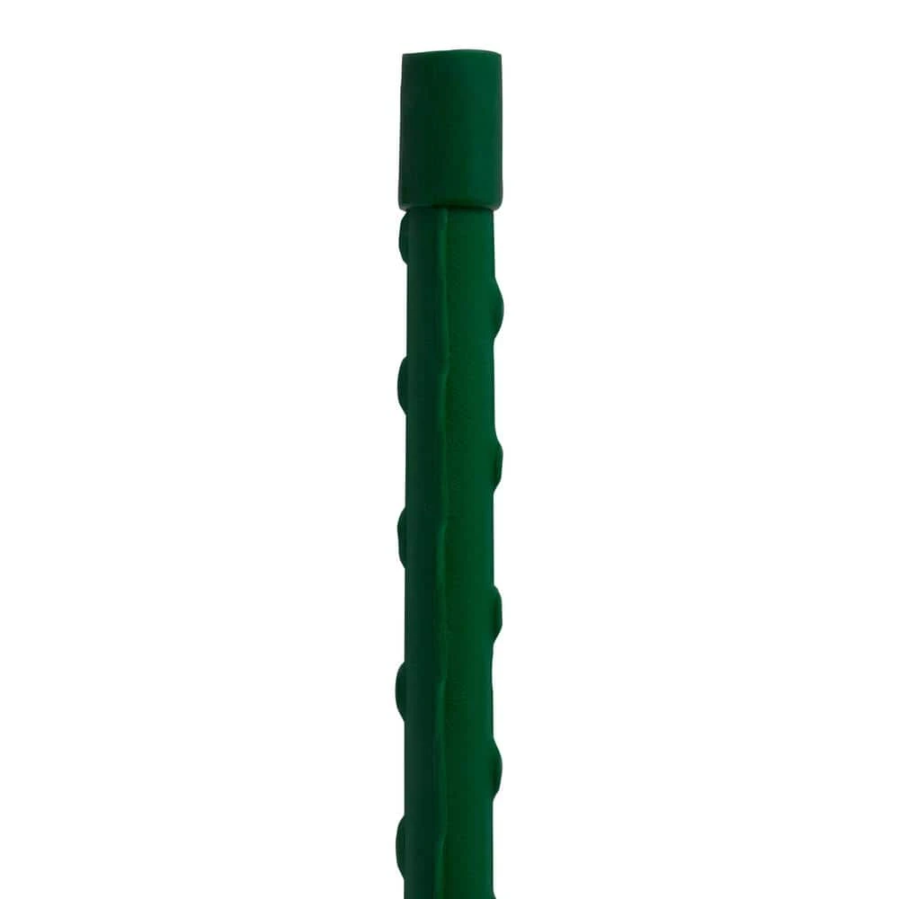 Vigoro 5 ft. Green Colored Steel Core Garden Stake 9 Vigoro 5 ft. Green Colored Steel Core Garden Stake - Image 7