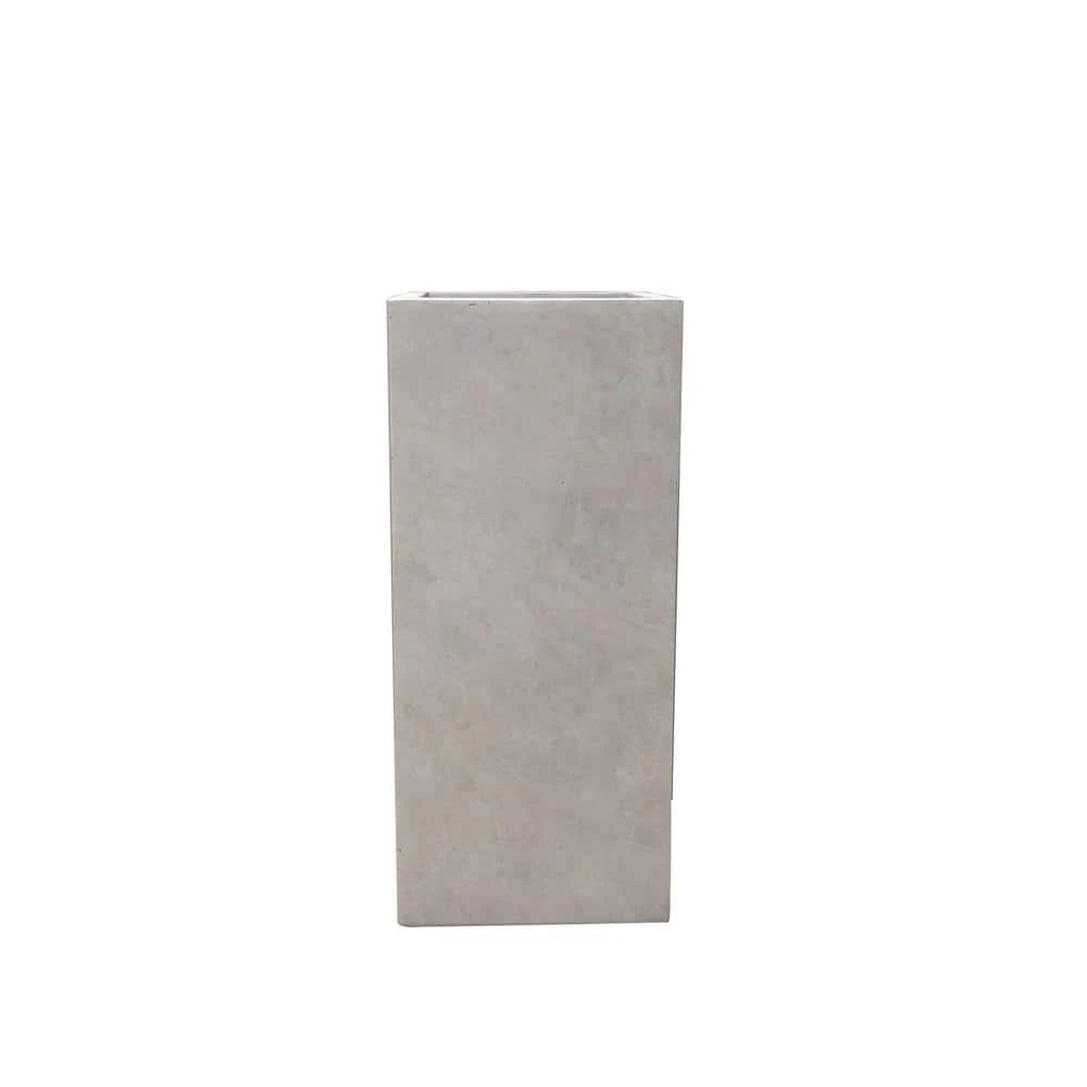 KANTE 20 in. H Square Weathered Concrete/Fiberglass Indoor Outdoor Modern Tall Planter 5 KANTE 20 in. H Square Weathered Concrete/Fiberglass Indoor Outdoor Modern Tall Planter - Image 3