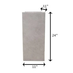 KANTE 24 in. H Square Weathered Concrete/Fiberglass Indoor Outdoor Modern Tall Seamless Planter -Vigoro sales Store weathered concrete kante plant pots osf0002b c80021 2 76 1000