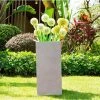 KANTE 28 in. L Square Weathered Concrete/Fiberglass Indoor Outdoor Modern Tall Planter 2 KANTE 28 in. L Square Weathered Concrete/Fiberglass Indoor Outdoor Modern Tall Planter -Vigoro sales Store weathered concrete kante plant pots osf0002c c80021 2 64 1000