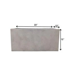 KANTE 23 in. L Rectangular Weathered Concrete/Fiberglass Indoor Outdoor Elegant Long Planter -Vigoro sales Store weathered concrete kante plant pots osf0104a c80021 2 fa 1000
