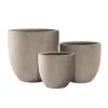 KANTE 20", 16.5" & 13.3"W Round Weathered Finish Concrete Planters Set of 3, Outdoor Indoor w/Drainage Hole & Rubber Plug -Vigoro sales Store weathered concrete kante plant pots rc0152bcd c80021 2 64 1000