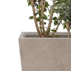 KANTE 24.4", 18" &15.7"H Weathered Finish Concrete Tall Planter Set of 3, Large Outdoor Indoor w/ Drainage Hole & Rubber Plug -Vigoro sales Store weathered concrete kante plant pots rf2015017cde c80021 2 4f 1000