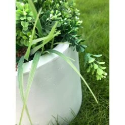 KANTE 12.9 in. Dia, Pure White Lightweight Concrete Modern Cylinder Outdoor Planter -Vigoro sales Store white kante plant pots rc0119b c80011 4f 1000