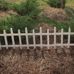 Vigoro 12 in. H White Classic Picket Style Plastic Garden Fence 14 Vigoro 12 in. H White Classic Picket Style Plastic Garden Fence -Vigoro sales Store white plastic resin vigoro garden fencing 51502 c3 1000