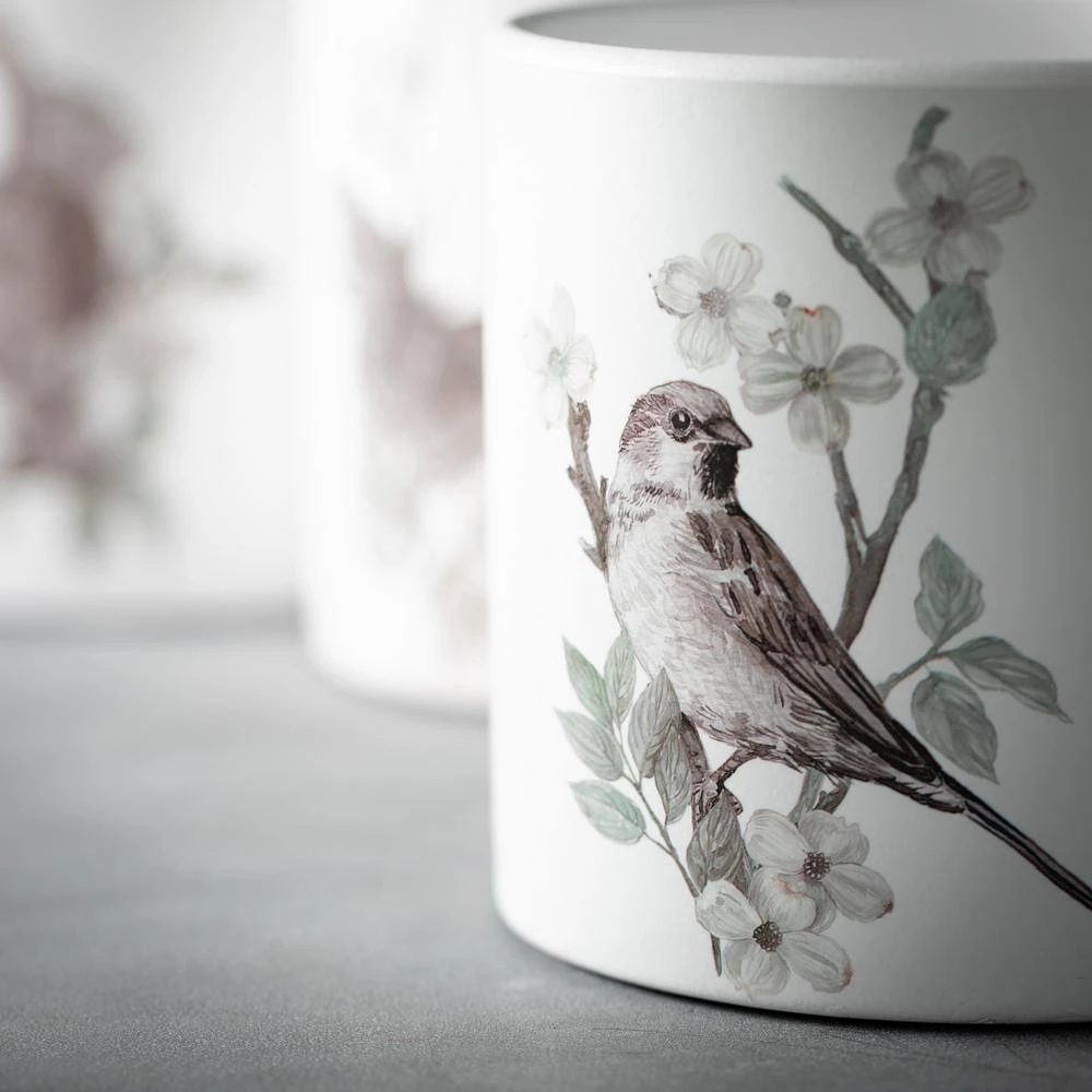 SULLIVANS Spring Print Decorative Pots - Set of 3 4 SULLIVANS Spring Print Decorative Pots - Set of 3 - Image 2