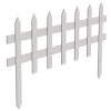 Vigoro 36 in. Wood Picket Garden Fence -Vigoro sales Store white vigoro garden fencing rc 74w 64 1000