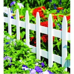 Vigoro 36 in. Wood Picket Garden Fence -Vigoro sales Store white vigoro garden fencing rc 74w c3 1000