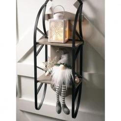 SULLIVANS 8.75 in. Snowflake Lantern with LED Pillar Candle 10 SULLIVANS 8.75 in. Snowflake Lantern with LED Pillar Candle -Vigoro sales Store whites sullivans outdoor lanterns sea44233ln 1f 1000