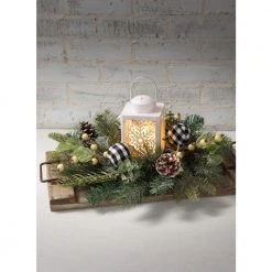 SULLIVANS 8.75 in. Snowflake Lantern with LED Pillar Candle 11 SULLIVANS 8.75 in. Snowflake Lantern with LED Pillar Candle -Vigoro sales Store whites sullivans outdoor lanterns sea44233ln 44 1000